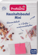 Profissimo Huishoudzakjes Mini, 50 stuks