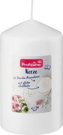 Bougie Profissimo lisse 140/80 blanche, 1 pièce