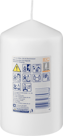 Bougie Profissimo lisse 140/80 blanche, 1 pièce