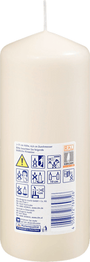 Profissimo Kaars glad 170/70 champagne, 1 stuk