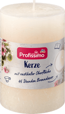 Profissimo Rustieke kaars 100/68 ivoorkleurig, 1 stuk