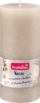 Bougie rustique Profissimo 160/68 grise, 1 pièce