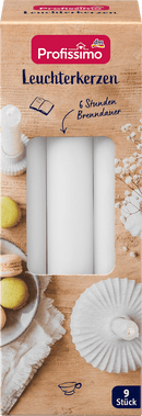 Bougeoir Profissimo blanc, 9 pièces
