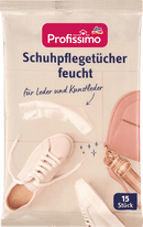 Profissimo Vochtige schoenverzorgingsdoekjes, 15 stuks
