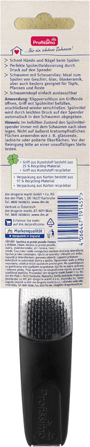 Distributeur de liquide vaisselle Profissimo avec éponge pour vaisselle et poêles, 1 pièce.