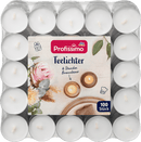 Bougies chauffe-plat Profissimo en aluminium, 100 pièces