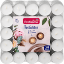 Bougies chauffe-plat Profissimo en aluminium, 100 pièces