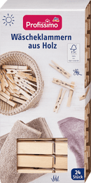 Pinces à linge en bois Profissimo, 24 pièces