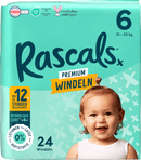 Rascal+Friends Couches taille 6, 16+ kg, 24 pièces