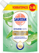 Recharge de savon liquide Sagrotan doux pour la peau à l'aloe vera, 500 ml