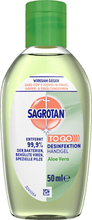 Sagrotan Gel désinfectant pour les mains à l'aloe vera, format voyage, 50 ml