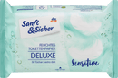 Sanft&Sicher Vochtig toiletpapier Deluxe Sensitive, 50 stuks