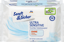 Sanft&Sicher Vochtig toiletpapier Ultra Sensitive (2x50 stuks), 100 st