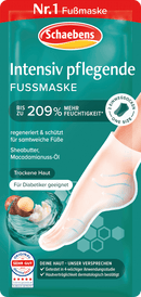 Schaebens Voetmaskersokken voor intensieve verzorging met sheaboter & macadamia (1 paar), 2 stuks