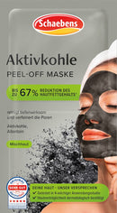 Schaebens Masque Visage Peel-Off Charbon Actif 2x8ml, 16 ml