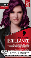 Schwarzkopf Brillance Haarkleuring 859 Violette Wildseide, 1 stuk
