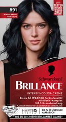 Schwarzkopf Brillance Haarkleur 891 Blauwzwart, 1 stuk