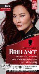 Schwarzkopf Brillance Haarkleur 896 Zwartrood Organdi, 1 stuk