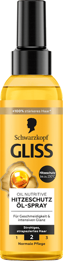Huile de protection thermique Schwarzkopf GLISS, 150 ml
