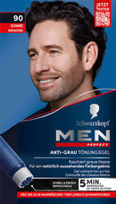 Schwarzkopf Men Perfect Intensieve kleuring Anti-grijs-gel 90 Zwart, 1 stuk