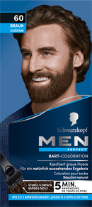 Schwarzkopf Men Perfect Baardverf 60 Natuurbruin, 1 stuk, 1 stuk