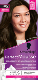 Schwarzkopf Perfect Mousse Mousse colorante pour les cheveux brun foncé 400, 1 pc.