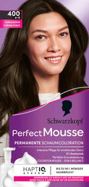 Schwarzkopf Perfect Mousse Mousse colorante pour les cheveux brun foncé 400, 1 pc.