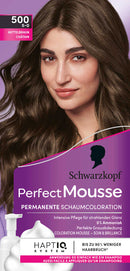 Schwarzkopf Perfect Mousse Mousse Colorante pour Cheveux Brun Moyen 500, 1 pc.