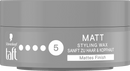 Gel coiffant Schwarzkopf Taft MATT WAX Tenue 5, 75 ml