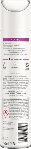 taffetas Spray coiffant CLASSIC, Tenue &amp; Protection, 250 ml