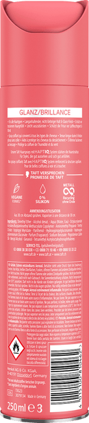 Taffetas Hairspray Brillance, 250 ml