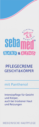sebamed baby Baby & Kind Verzorgingscrème voor gezicht en lichaam, 75 ml