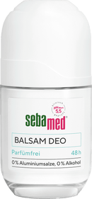 sebamed Déo Roll On Déodorant Baume sans odeur, 50 ml