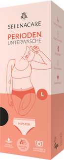 SELENACARE Menstruatieondergoed Hipster zwart maat L, 1 stuk