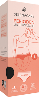 SELENACARE Menstruatieondergoed Hipster zwart maat L, 1 stuk