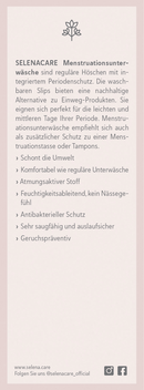 SELENACARE Menstruatieondergoed Hipster zwart maat M, 1 stuk