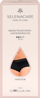 SELENACARE Menstruatieondergoed Hipster zwart maat M, 1 stuk