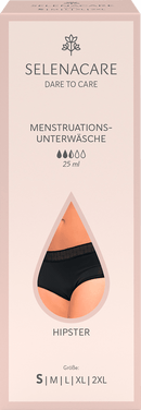 SELENACARE Menstruatieondergoed hipster zwart maat S, 1 stuk