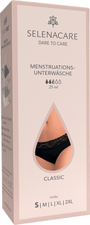 SELENACARE Menstruatieondergoed Slip Classic zwart maat S, 1 stuk