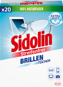 Sidolin Chiffons de nettoyage pour vitres sans bandes, 20 pièces