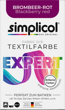 Peinture textile Simplicol Expert Rouge mûre, 150 g