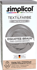 Simplicol Peinture textile intense marron café glacé, 1 pièce