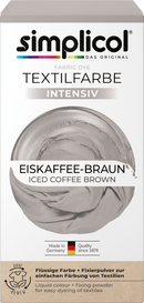 Simplicol Peinture textile intense marron café glacé, 1 pièce