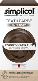 Simplicol Peinture textile marron expresso intense, 1 pièce