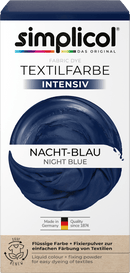 Simplicol Peinture textile bleu nuit intense, 1 pièce