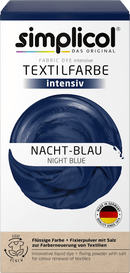 Simplicol Peinture textile bleu nuit intense, 1 pièce