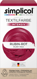Peinture textile Simplicol Rouge rubis intensif, 1 pièce