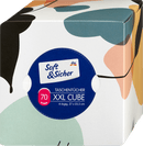Soft&Sicher Zakdoekjes in kubusvormige doos, 4 lagen XXL, 70 stuks