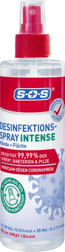SOS Desinfectiespray Intense Hand & Oppervlak, 250 ml