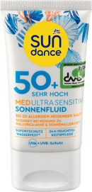SUNDANCE Zonnefluid voor het gezicht MED ultra gevoelig, SPF 50+, 50 ml